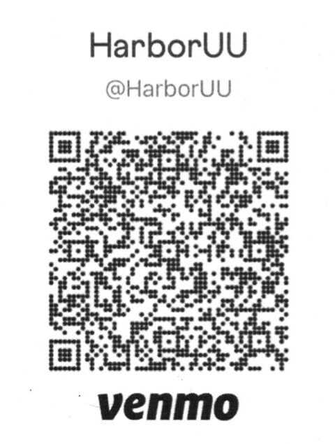 QR code and clickable link to account.venmo.com/u/harboruu